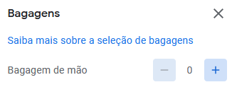 Escolha das Bagagens